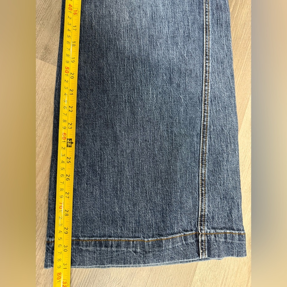 Pilcro Blue Wide Leg Jeans - Picture 12 of 13